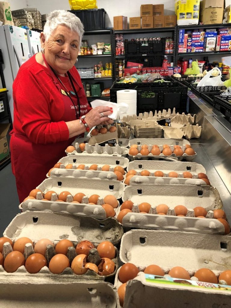 Sorting eggs for the Fresh Food program